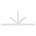 thumbnail image 4 of 96"W x 40"H x 4"D x 4"F, 10/12 Pitch, Richland Architectural Grade PVC Gable Bracket, 4 of 9
