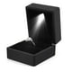 thumbnail image 3 of Caja de Anillo de luz LED, Anillo de luz Iluminado de Moda Caja de exhibición de joyería Regalo para propuesta, Compromiso, Boda, Regalo, Anillos de Promesa(Negro) Ecomeon  no, 3 of 5