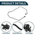 thumbnail image 4 of Manguera del radiador Unique Bargains Manguera de calefacción del radiador Manguera de salida del radiador No.1892031/F1F18C012V para Ford Focus 2017-2018 Tubo de refrigerante de goma Negro 1 Pc, 4 of 6