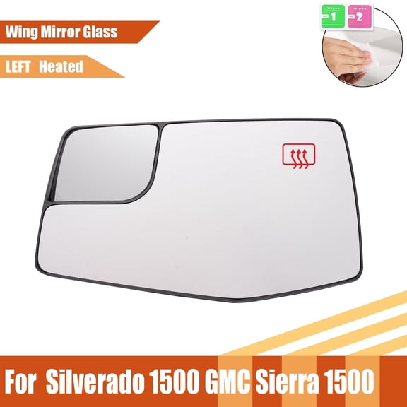 For Chevrolet Silverado 1500 Sierra 1500 GMC 2019-2023 Left Side Mirror Glass