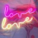 thumbnail image 5 of Letreros de neón con luz LED de amor para niños, ideal como regalo decorativo para pared, habitación, boda, fiesta, bar, pub, hotel, playa o cualquier otro lugar (rosa), 5 of 5