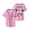 Pink, variant on Cuco Ridin Tour 2025 Baseball Jersey Women Men V-Neck Short Sleeve Casual Trendy T-shirt