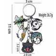 thumbnail image 2 of Demon Slayer keychain : Kimetsu no Yaiba Nezuko Keychains Tanjirou Inosuke Pendant Hanging Ornament for Backpack, 2 of 2