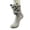 #0804-Gray, variant on Magnetic Cat Print Socks for Women, Cute Hand Holding Animal Pair with Magnet Design, Halloween Novelty Gift for Fun