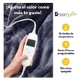 thumbnail image 4 of Cobija Eléctrica 152x177cm Cobertor Térmico Matrimonial Hot - Gris, 4 of 10