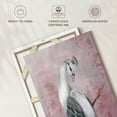 thumbnail image 6 of Elephant Stock Regal Peacock Ii Wall Art - Vertical Canvas Wall Art - Lobby Wall Decor - Animal Canvas - Pink And White Decor By Eva Watts - 8" x 12", 6 of 8