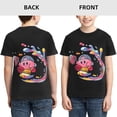 thumbnail image 3 of Kirby Teen T-Shirt Crewneck Short Sleeve Double-Sided Print Summer Tee Shirts Top For Youth Boys Girls Children Medium, 3 of 7