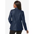 thumbnail image 2 of Jessica London Women's Plus Size Leather Blazer, 2 of 6