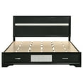 thumbnail image 4 of Miranda 51-inch Wood Eastern King Storage Panel Bed Black, 4 of 9