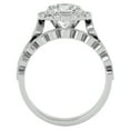 thumbnail image 3 of SuperJeweler 2 1/2 Carat Halo Diamond Bridal Set In 14 Karat White Gold For Women, 3 of 6