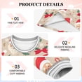 thumbnail image 4 of Girls' long-sleeved dress Christmas Santa Claus Face Candy Girls' A-line dress with ribbed cuffs Soft and comfortable, 4 of 6