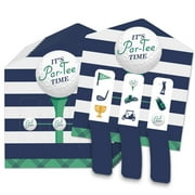 Big Dot of Happiness Par-Tee Time - Golf - Birthday or Retirement Party Game Pickle Cards - Pull Tabs 3-in-a-Row - Set of 12