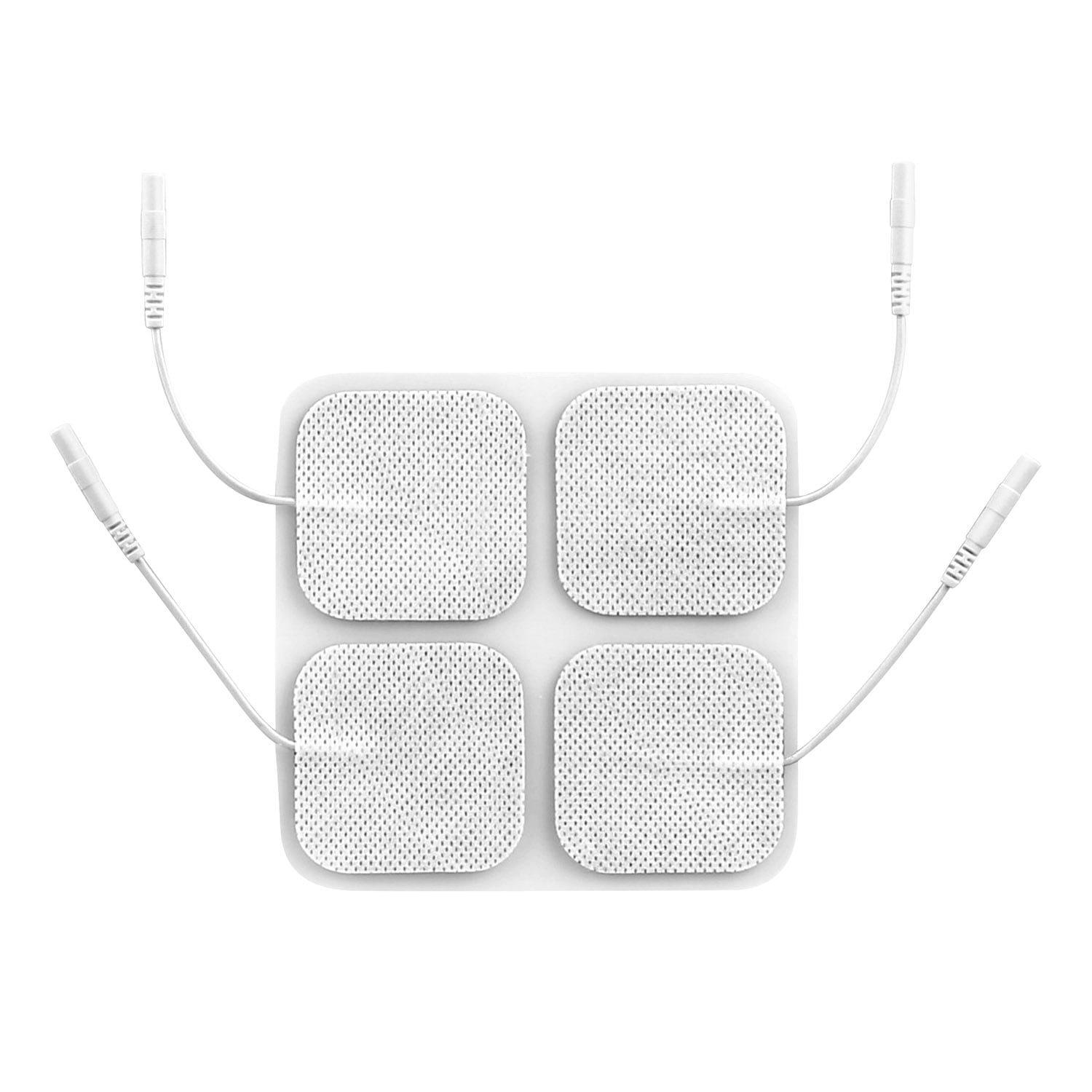 iMountek 4Pcs Reusable Self Adhesive Replacement Electrode Pads for TENS/EMS Unit Muscle Relieve Electrode Pads