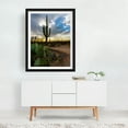 thumbnail image 2 of A stunning desert landscape bathed in sunset hues - Arizona Photography Desert Cactus Landscape Nature Sunset Scenic Wilderness Black Framed Wall Art Print 18 x 24 inches, 2 of 3