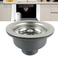 thumbnail image 3 of 114mm Stainless Steel Flange Fits Sink Mini Basket Strainer Waste Kit Kitchen, 3 of 9