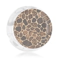 thumbnail image 3 of Round Glass Ashtray 8.5×3.5in Non-Bubble Anti-Rolling Edge Smooth Not Hurt Hands For Living Room Bedroom Work Hotel Office Car Leopard Skin Print Style Firebrick_1, 3 of 8