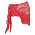 thumbnail image 2 of Pañuelo para la cadera para danza del vientre, falda de baile para mujer con lentejuelas brillantes, disfraces de bailarina rojo, 2 of 9