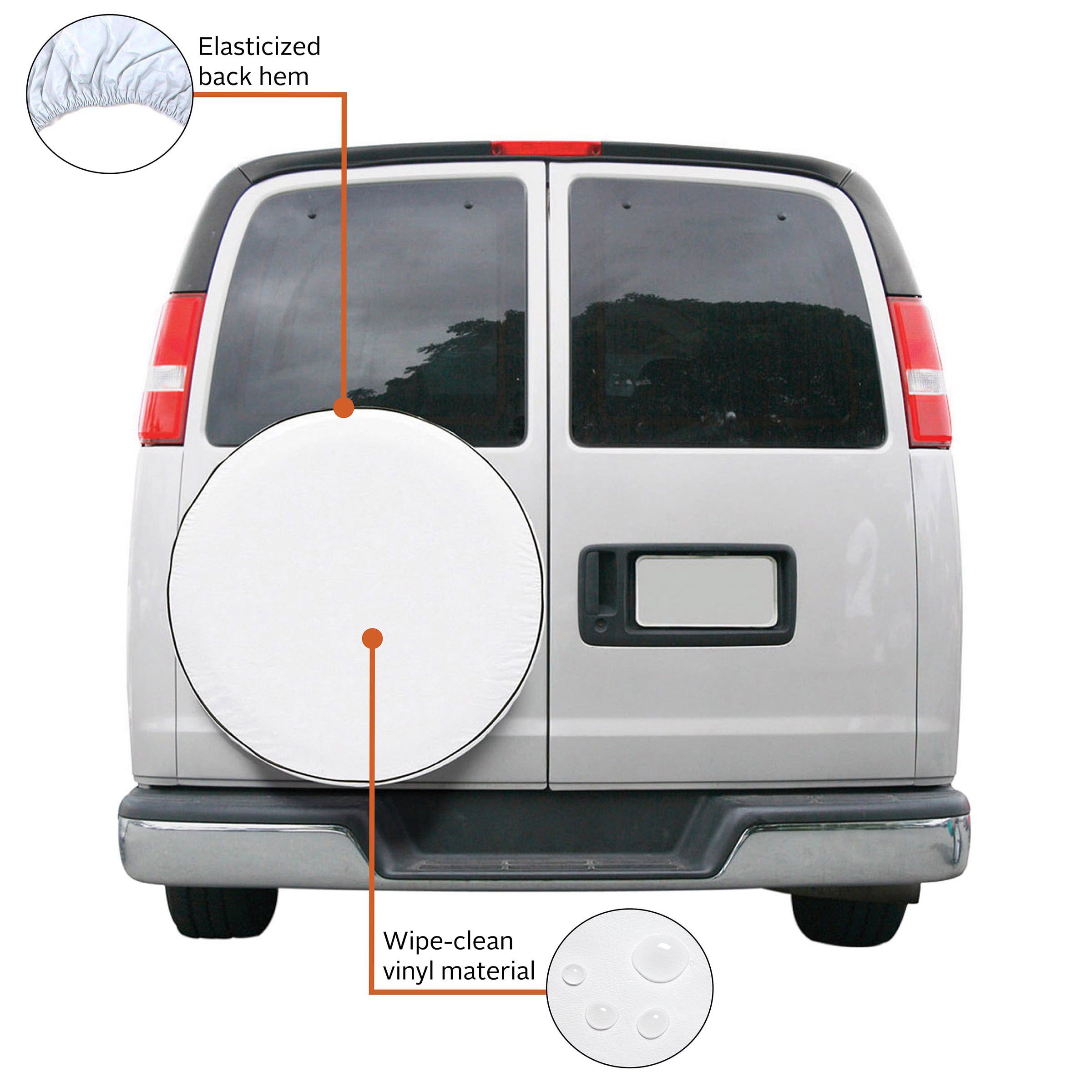 Car Tire Cover Potable Polyester Universal Spare Wheel Covers for Trailer Rv SUV Truck 