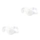 thumbnail image 3 of Eigraketly Gafas de natación para niños Gafas de natación con anillo de silicona profesional Blanco Blanco 2piezas Eigraketly CBP319025, 3 of 6