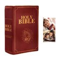 thumbnail image 4 of Almohada decorativa de algodón con sobre rojo de la Santa Biblia, 4 of 8