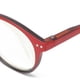 thumbnail image 2 of Gafas de lectura con bloqueo de luz azul para ancianos, gafas unisex de moda para hombres y mujeres, color rojo (+350), 2 of 8