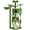 Green, variant on EnjinZZ 57in Height Cat Tree Condo Multi-Level Kitten Tower Cat House Furniture