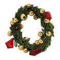 thumbnail image 3 of Fennco Styles Hand Beaded Christmas Wreath Decorative Napkin Rings, Set of 4 - Green Glass Beads Napkin Holders for Home, Dining Room, Banquet, Family Gathering, Holiday Décor and Special Occasion, 3 of 4