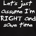 thumbnail image 3 of CafePress - Let's Assume I'm Right Dark T Shirt - Men's Classic Graphic Cotton T-Shirt, 3 of 4