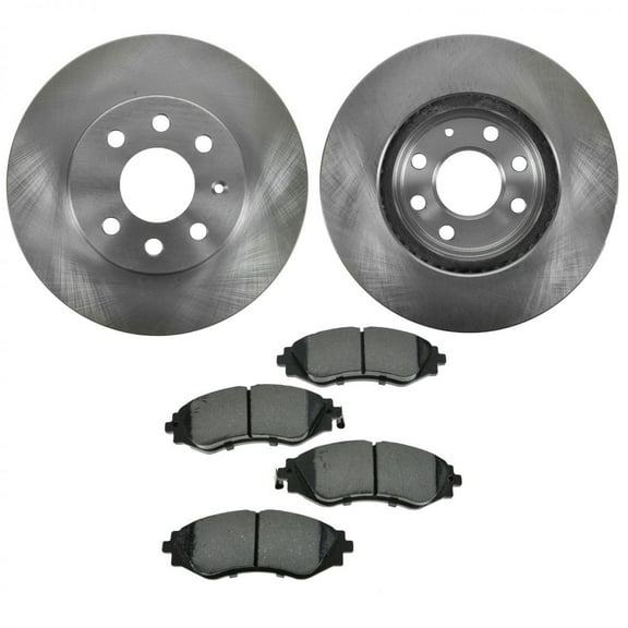 TRQ Front Brake Pads & Rotor Kit Fits 1999-2002 Daewoo Nubira BKA10590