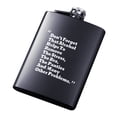 thumbnail image 3 of 8oz Men Funny Letter Print Stainless Steel Hip Flask Whiskey Alcohol Container, 3 of 6