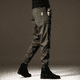 thumbnail image 5 of Pantalones cargo estilo harén de calle para hombre, pantalones emo multibolsillos a la moda para hombre, pantalones holgados Y2k nuevos de nailon para senderismo, pantalones harén de camuflaje azul ma, 5 of 5