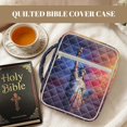 thumbnail image 3 of TSOVTHRID Bible Cover Church Bag for Christian, Bible Case with Zipper Closure, Quilted Protective Carrying Book Case for Girls Bibles Study Supplies, Statue of Liberty American Flag Print, 3 of 7