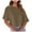 Khaki, variant on fatyb Womens Cropped T-Shirts Short Sleeve Round Neck Tshirts Solid Color Casual Loose Basic Tops Tees