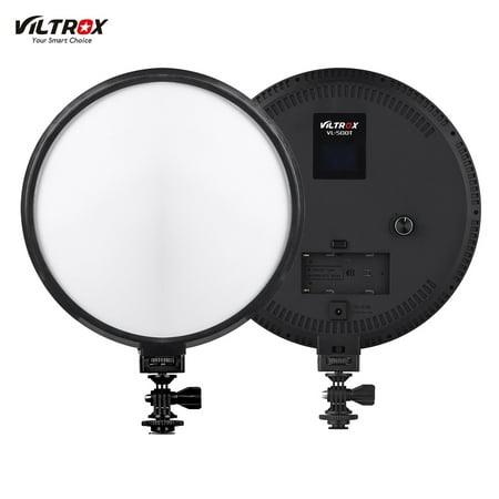 Viltrox VL-500T Professional Ultrathin Bi-Color Dimmable 9 Inch Circular LED Video Light 3300K-5600K CRI 95+ Max. Power 25W for Portrait Children Macro Still Life