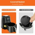 thumbnail image 3 of Air Fryer Basket Replacement Basket and Tray for Ninja AF161, Air Fryer Accessories for Ninja AF150 and AF161, Non-Stick Air Fryer Basket with Cover for Ninja AF150 and AF161, Dishwasher-Safe Basket, 3 of 7