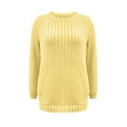 thumbnail image 4 of WXLWZYWL Sweaters for Women Long Sleeve Knit Tops Crewneck Pullover Tunic or Tops to Wear with Leggings, 4 of 5