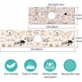 thumbnail image 3 of Kitchen Sink Splash Guard Faucet Mat -1 PC Super Absorbent Fast Drying Mat Sink Gadgets-Splash Guard Behind Faucet Drip Catcher for Kitchen, Bathroom,Sink Mat, Dish Drying Mat, Bathroom(23.5" X 5.5" ), 3 of 6