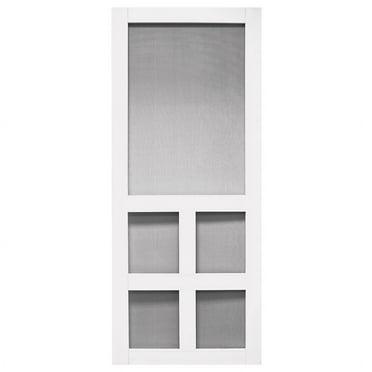 True Value  36 x 79.75 in. Superior Vinyl Screen Door Vermont, White