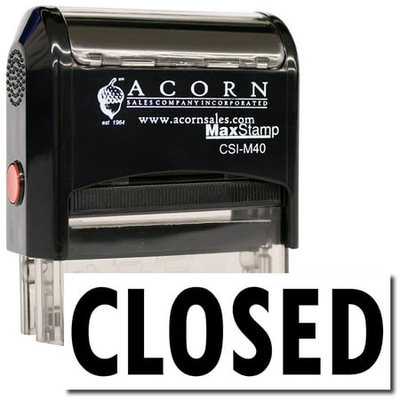 Large Self-Inking Closed Stamp with Yellow Ink