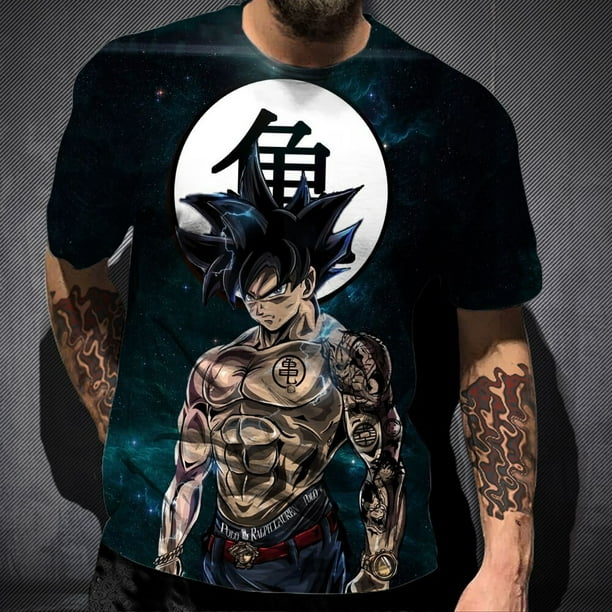 Camiseta de Dragon Ball para hombre ropa de gran tamano para bebe nino Anime novedad Walmart en linea