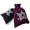 thumbnail image 2 of Nvzi 2pcs Tarot Cards Fabric Bag Jewelry Pouch Tarot Card Bag Dice Bag Tarot Card Holder Jewelry Bags Drawstring Hand Gift Bags for Tarot Cards （Black）, 2 of 2