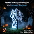thumbnail image 2 of Halloween Haunted Soul Harvester Garden Light with Solar Powered Ghost Lawn Stake, Glowing Ghost White LED Animated Effect for Creepy Outdoor Yard Cemetery Decor,2 PC, 2 of 7