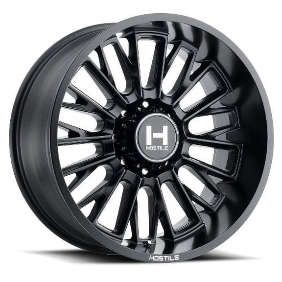 22x10 Hostile H114 Fury Asphalt (Satin Black) Wheel 8x180 (-25mm)