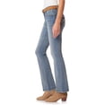 thumbnail image 4 of WallFlower Women's Legendary Slim Bootcut Mid-Rise Belted Insta Stretch Juniors Jeans (Standard and Plus), 4 of 9