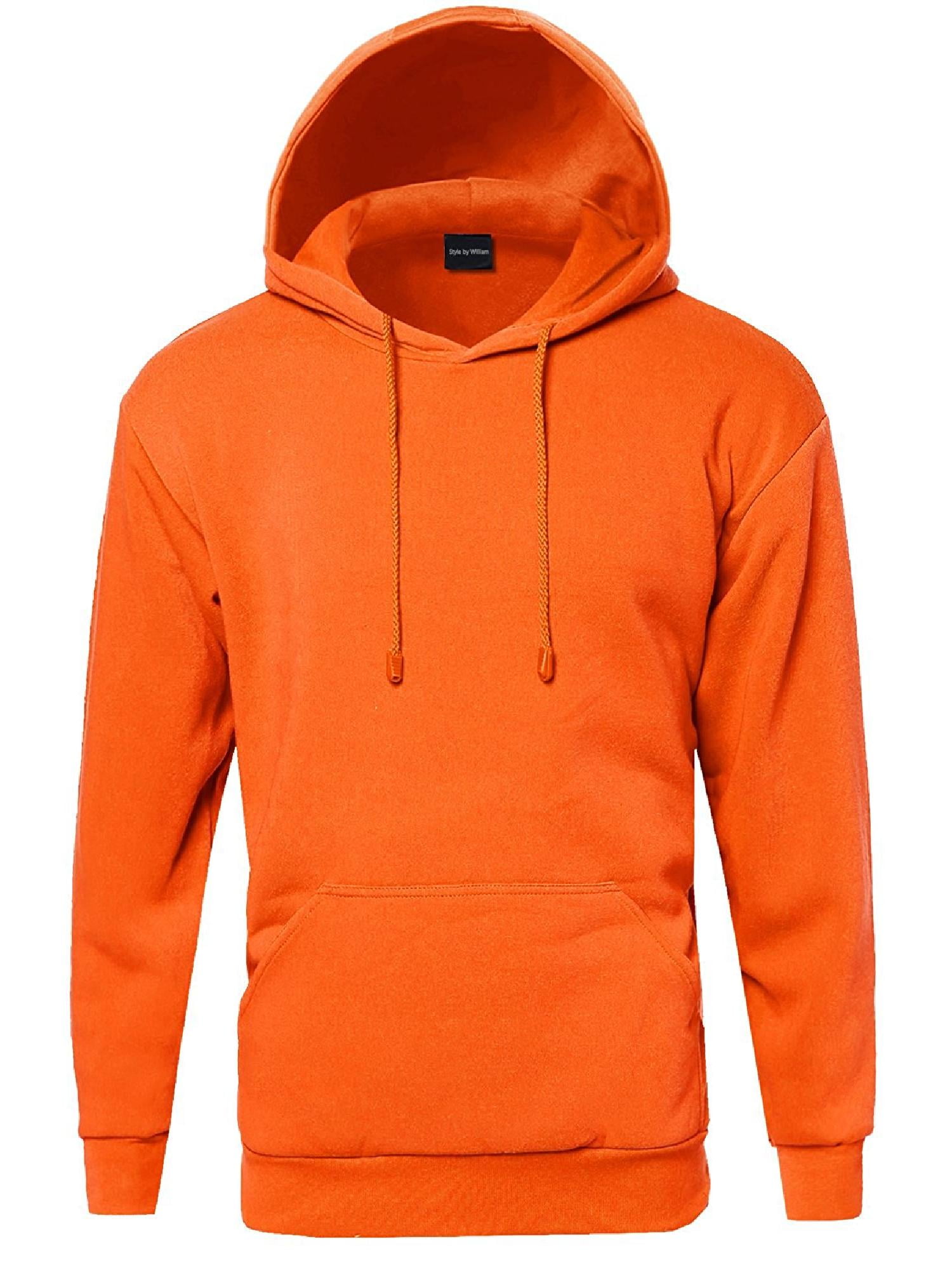 FashionOutfit Men's Basic Pullover Fleece Hooded Sweatshirt - Walmart.com