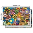 thumbnail image 5 of Pioneer Flower Floral Print Pattern Summer Placemats Table Placemats Set Of 6-Linen Kitchen Washable Placemats Table Mats 12x18 Inch Non-Slip Heat Resistant, 5 of 5