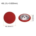 thumbnail image 2 of Unique Bargains 10pcs 40L Fabric Cloth Covered Button 25mm Round Metal Shank Sewing Buttons for Suits Dress Blouses, Red, 2 of 5