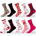 thumbnail image 4 of Pink Ribbon Awareness Crew Socks Fun Fancy Novelty Socks Cotton Bootie Socks, 4 of 20