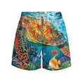 thumbnail image 3 of guisaled Swim Trunks For Men Mens Board Shorts Quick Dry Elastic Waisted Swimming Trunks Hawaiian Graphic 5 Inch Vacation Holiday Beach Shorts, 3 of 6