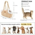 thumbnail image 5 of Newborn Dog Purse Carrier for Small Dogs, Cats, and Puppies,Winter Fleece Warm Dog Tote Bag Carrier with Secure Harness Clip ,Waterproof Pet Travel Handbag for Shopping, Hiking and Walking, 5 of 11